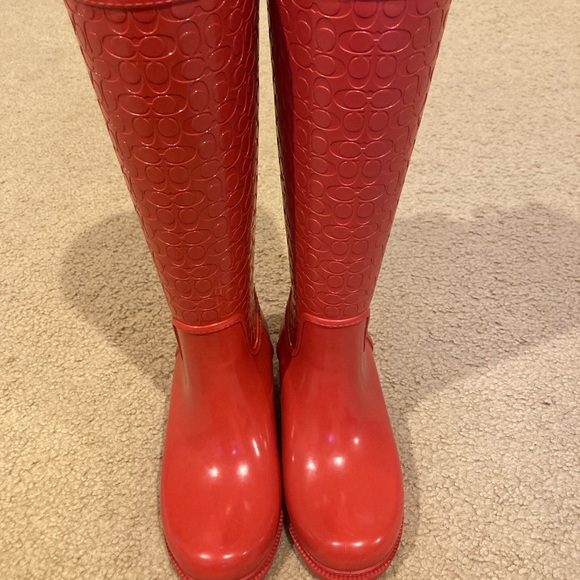 Coach rain boots